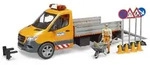 BRUDER - MB Sprinter Kommunal mit Light & Sound Modul, Fahrer und Zubeh&ouml;r 02677