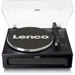 Lenco LS-430BK - Plattenspieler mit 4 eingebauten Lautsprechern - 40 Watt RMS -