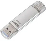 HAMA USB-Stick"C-Laeta", USB-C USB 3.1/USB 3.0, 128GB, 40 MB/s