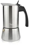 Milu Edelstahl Induktion Espressokocher-Set 6-tlg. - silber