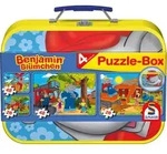 Schmidt Spiele - Puzzle - Puzzle-Box im Metallkoffer - Benjamin Bl&uuml;mchen, 2x26, 2x48