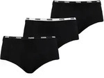 PUMA Damen Unterhose Mini Short 3er Pack - schwarz - L