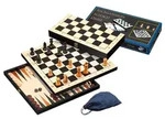 Philos-Spiele Schach-Backgammon-Dame-Set, Feld 44 mm 2514