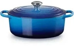 Le Creuset Ovaler Br&auml;ter Signature 29cm - blau