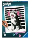 Ravensburger Besch&auml;ftigung - CreArt Singing Cat - Malen nach Zahlen f&uuml;r Erwachsene
