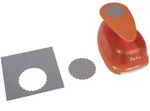 rayher Motivstanzer rund mit Zierrand 5,08 cm