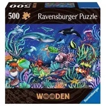 Ravensburger Puzzle - WOODEN Puzzle - Unten im Meer - 500 Teile
