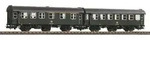 PIKO 58265 H0 2er Set Umbauwagen AB3yg + B3yg DB IV