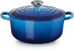 Le Creuset Runder Br&auml;ter Signature &Oslash; 20cm - blau
