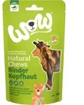 WOW Hundesnack Natural Chews Rinderkopfhaut