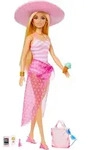 Blonde Barbie-Puppe mit Badeanzug und Strand-Accessoires