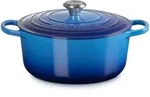 Le Creuset Runder Br&auml;ter Signature &Oslash; 26cm - blau
