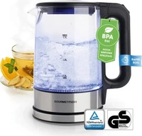 GOURMETmaxx Glas-Wasserkocher LED 1,7l