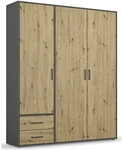 Rauch M&ouml;belwerke Rauch Dreht&uuml;renschrank Voyager 3-t&uuml;rig, 2 Sch&uuml;be AG439.31V3