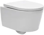 SAT FINE Wand-WC kurz 48 cm mit SoftClose WC-Sitz und TakeOff Funktion, wei&szlig;