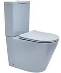 SAT Infinitio Stand-Kombi-WC sp&uuml;lrandlos inkl. WC-Sitz Absenkautomatik, Blau...