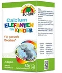 Sunlife Calcium Elefanten f&uuml;r Kinder 60 Lutschtabletten