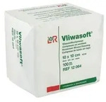 VLIWASOFT Vlieskompressen unsteril 10x10 cm 4-lagig 100-er pack