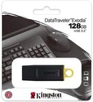 Kingston 128GB USB3.2 Gen1 DataTraveler Exodia (Black + Yellow) - USB-Stick