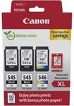 Canon PG-545XL + PG-545XL + CL-546XL photo value pack - Schwarz + 3 Farben -