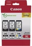 Canon PG-545XL + PG-545XL + CL-546XL Tintenpatronen Multipack mit hoher Kapazit&auml;t