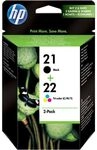 HP 21+22 (SD367AE) - Schwarz + 3 Farben - Druckerpatrone - Multipack