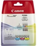 Canon CLI-521C/M/Y - 3-farbig - Druckerpatrone - Multipack
