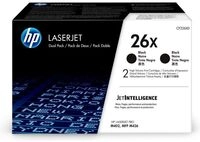 Toner kompatibel mit HP 26X (CF226XD) - 2x Schwarz - Hohe Kapazit&auml;t - Multipack