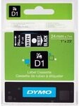 Dymo 53721 (S0721010) - (24 mm x 24 mm) - Wei&szlig; auf schwarz - Tape