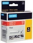 Dymo 1805416 - (12 mm) - Schwarz auf rot - Tape