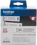 Brother DK-22251 Schwarz und Rot auf Wei&szlig; (62 mm)