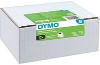Dymo 2093091 (12 stuks) - Schwarz auf wei&szlig; - Etikett