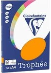 Clairefontaine Orange A4 Farbiges Papier 160 g/m&sup2; (50 Blatt)