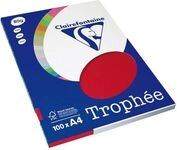 Clairefontaine Kirschrot A4 Buntes Papier 80 g/m&sup2; (100 Blatt)
