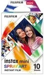 Fujifilm Instax mini film Spray Art (10 vel) - (4,6 cm x 6,2 cm) - Fotopapier
