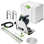 Festool Tauchs&auml;ge TS60 KEBQ-Plus F&uuml;hrungsschienen FS 1400/2 Schraubzwinge...