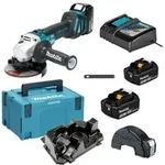 Makita Akku Winkelschleifer 18V 125mm 3x5,0 Ah Akku + Ladeger&auml;t DGA513RT3J
