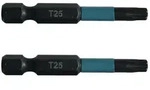 Makita Bit T25 Impact Black 2 St&uuml;ck 50 mm 1/4 Zoll Sechskantaufnahme B-63797