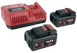 Flex P-Set 55 R Schnellladeger&auml;t 2x Akku 18V 5Ah X Lithium Power 532739