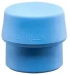 Halder Schlageinsatz f&uuml;r SIMPLEX Schonhammer &Oslash; 40 mm TPE-soft blau 3201.040