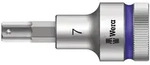 Wera 8740 C HF Zyklop Bitnuss mit 1/2"-Antrieb mit Haltefunktion, 7 x 60 mm