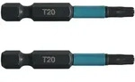 Makita Bit T20 Impact Black 2 St&uuml;ck 50 mm 1/4 Zoll Sechskantaufnahme B-63781