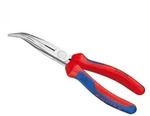 KNIPEX Flachrundzange mit Schneide schwarz atramentiert 200 mm Nr. 26 22 200