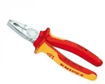 KNIPEX Kombizange verchromt isoliert MehrkomponentenH&uuml;llen 180 mm Nr 0306180