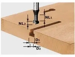 Festool T-Nutfr&auml;ser Fr&auml;ser Oberfr&auml;se Fr&auml;sen HW S8 D10,5/NL13 491035