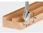 Festool Spiralnutfr&auml;ser Nutfr&auml;ser Fr&auml;ser HS Spi S8 D10/30 Stahl Holz 490946