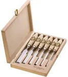 Kirschen Stechbeitelsatz Stecheisen 6 tlg 6 10 12 16 20 26 mm Holzkasten 1101000