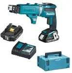Makita Akku Schnellbauschrauber DFS452AJX2 18V 2 x 2,0Ah Magazinvorsatz Makpac