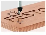 Festool Schriftenfr&auml;ser Fr&auml;ser HS Schaft 8 mm D11 491002 Oberfr&auml;se OF 1400 2200