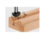 Festool Hohlkehlfr&auml;ser Fr&auml;ser HW Schaft 8 mm R4 490983 Oberfr&auml;se OF 1010 1400